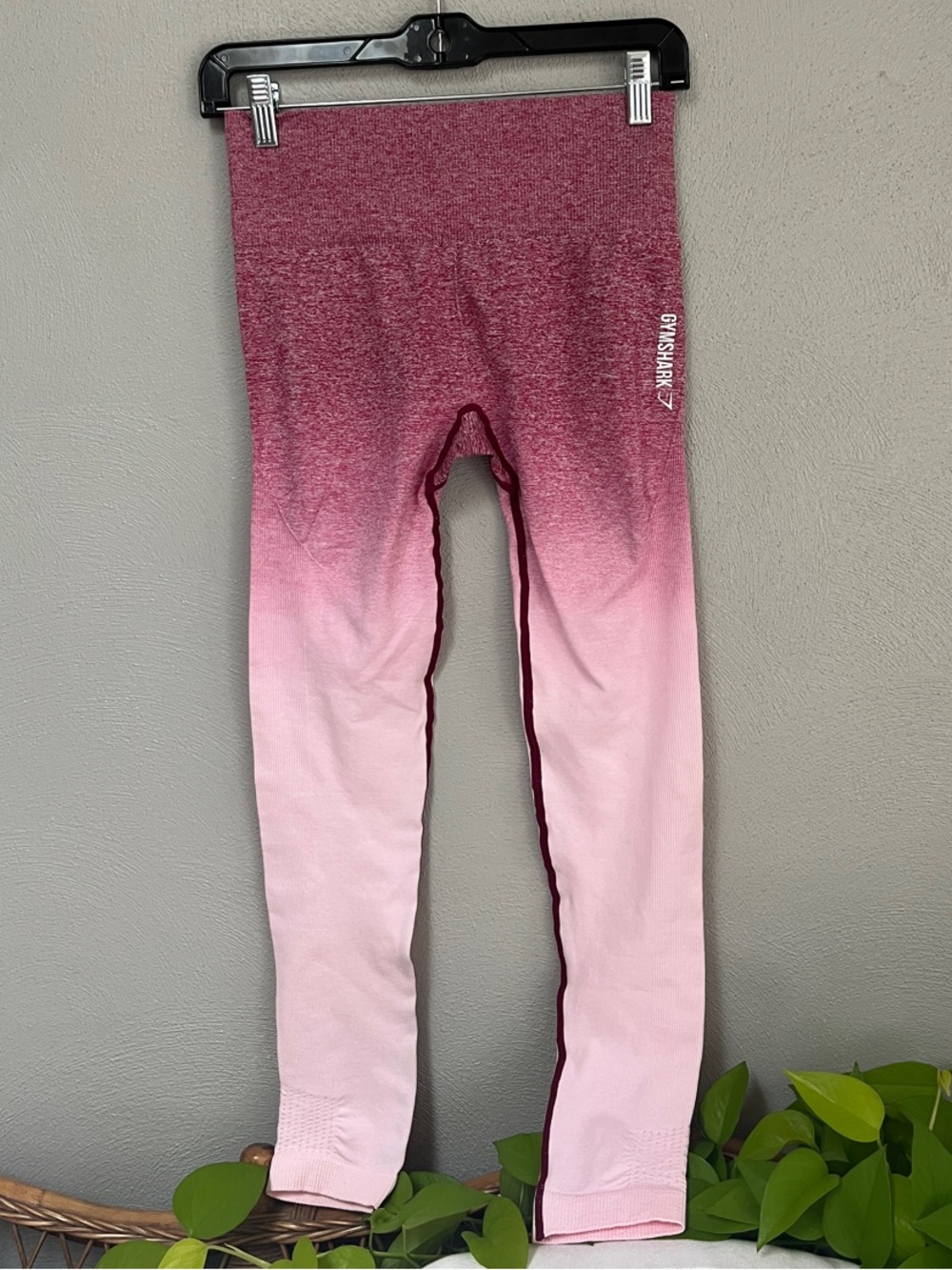 Gymshark Ombre Chalk Pink/Beet High-Rise Seamless Leggings. Bundle & Save!